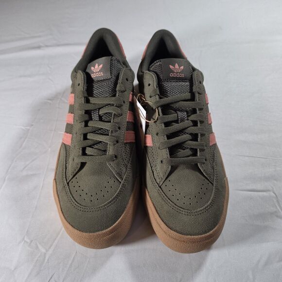 Adidas Nora Shoes Mens Size 10 Green Pink Suede Low Top Sportswear Shoe Gum Sole main image 6
